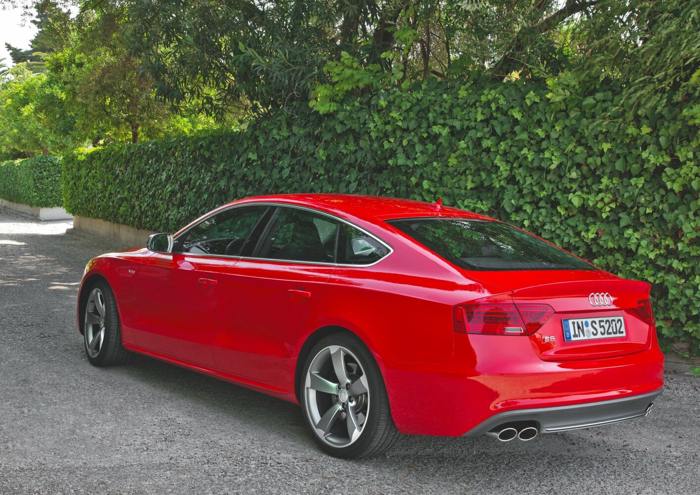 Audi S5, I (8T) Рестайлинг, 2011–2016, Лифтбек: Вид сзади в три четверти