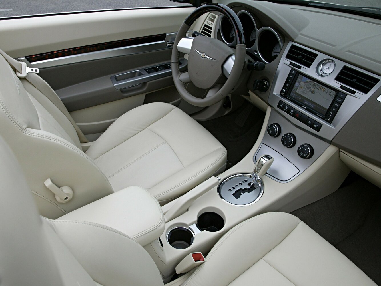 Chrysler Sebring, III, 2006–2010, Седан: Передняя часть салона