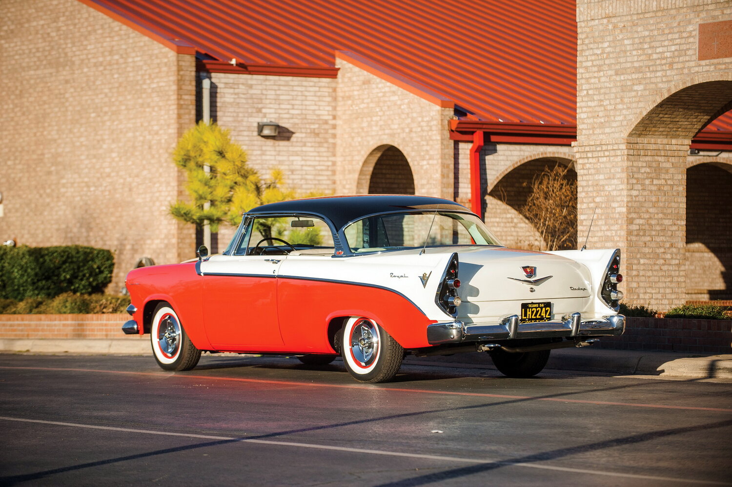 Dodge Custom Royal, I, 1955–1956, Купе-хардтоп: Вид сзади в три четверти
