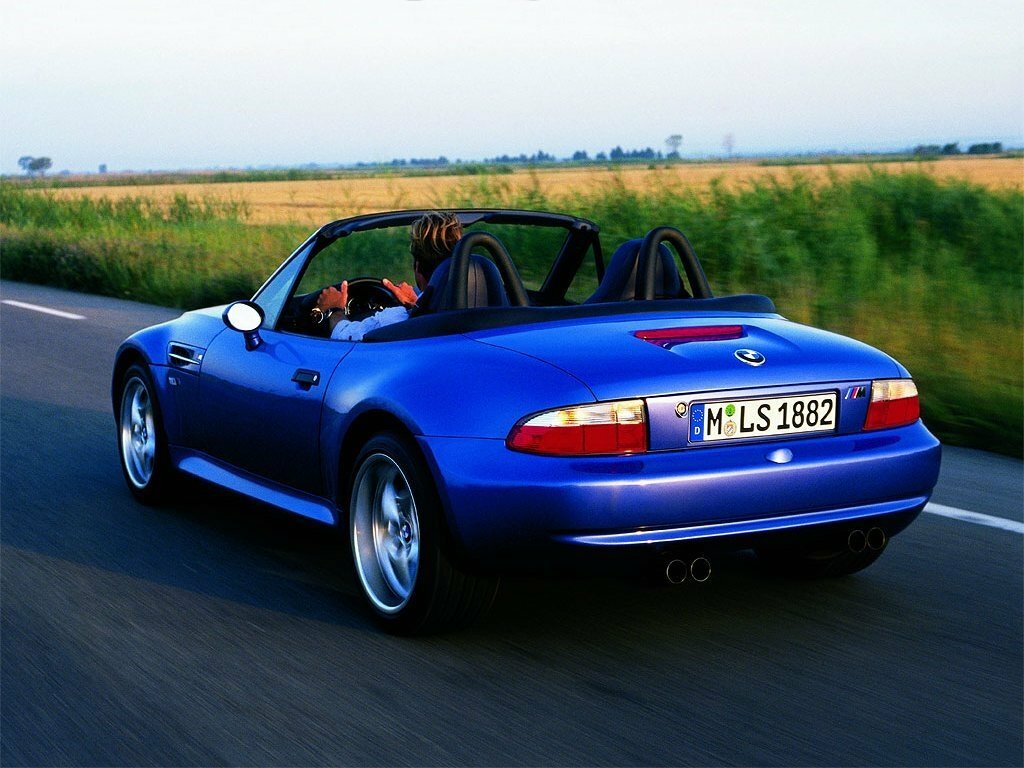 BMW Z3 M, I facelift (E36), 2001–2002, Convertible: Rear three-quarter view