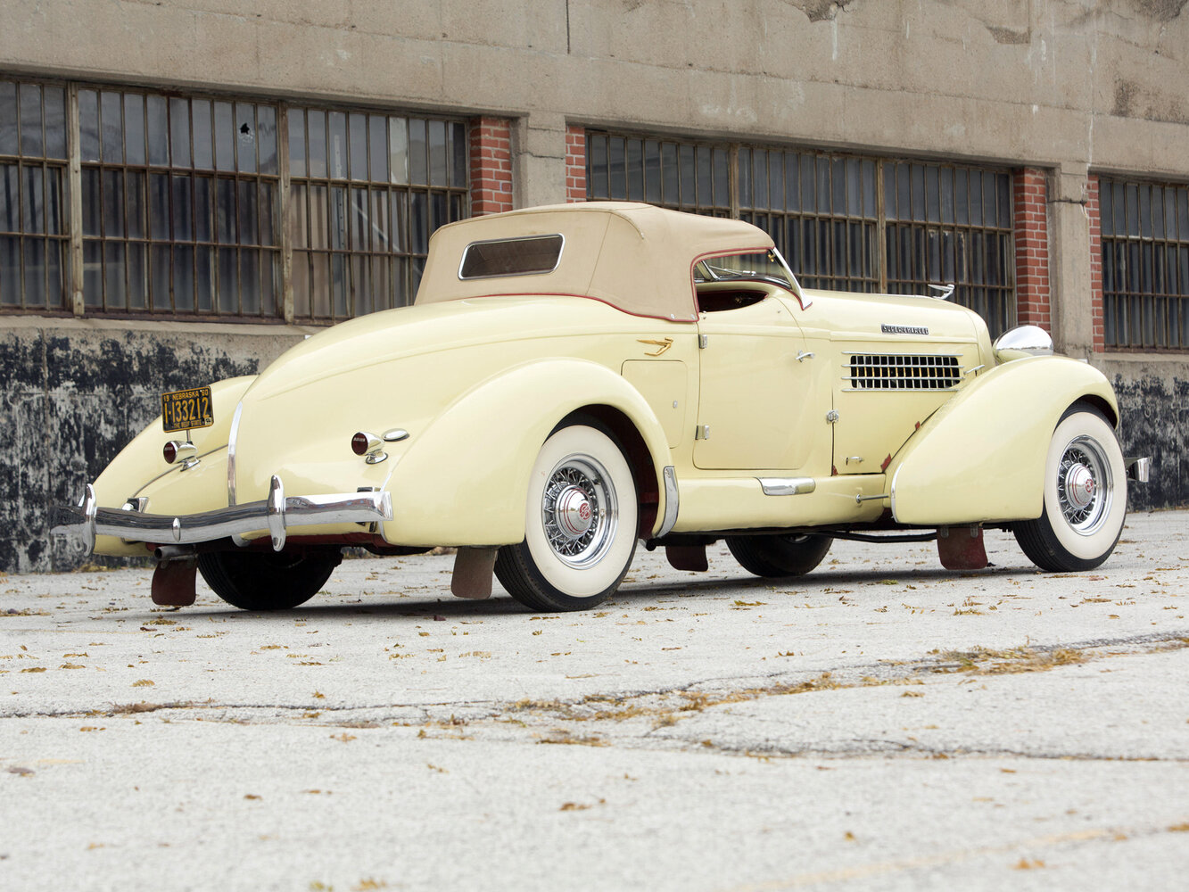 Auburn Speedster, , 1935–1937, Спидстер: Вид сзади в три четверти