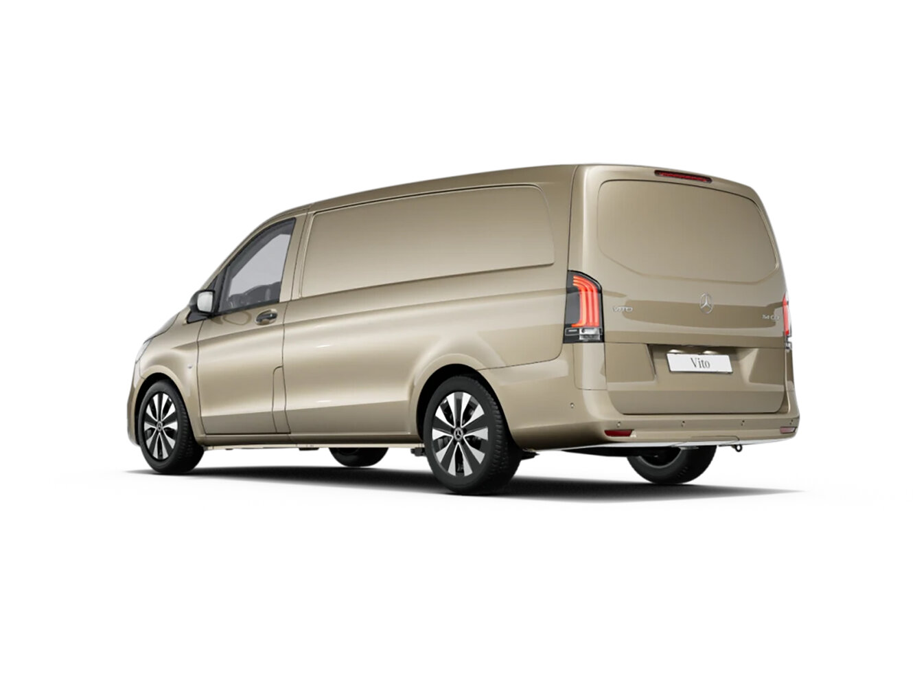 Mercedes-Benz Vito, III (W447) facelift 2, 2023–2026, Van: Rear three-quarter view