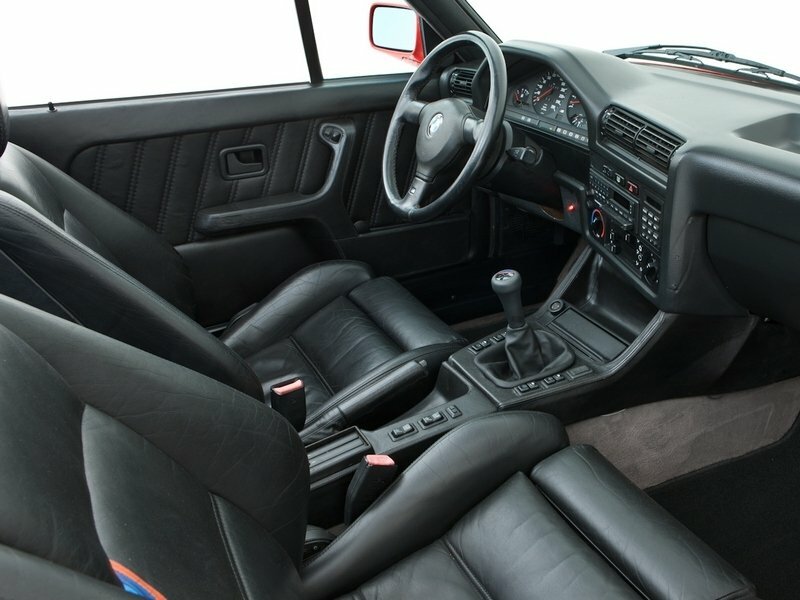BMW M3, I (E30), 1986–1991, Кабриолет: Передняя часть салона