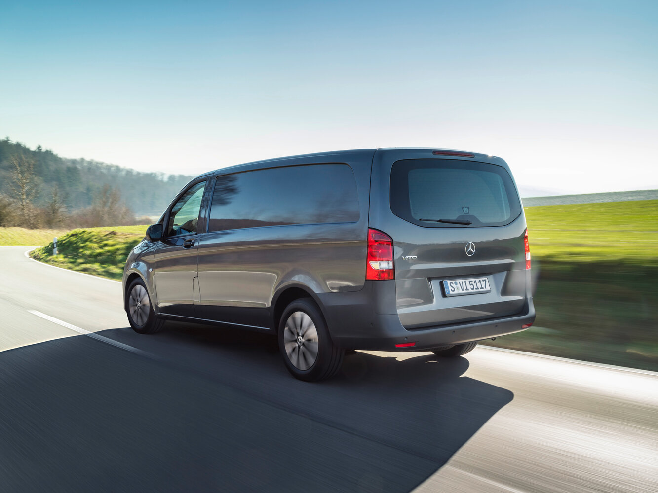 Mercedes-Benz Vito, III (W447) facelift, 2019–2023, Van: Rear three-quarter view