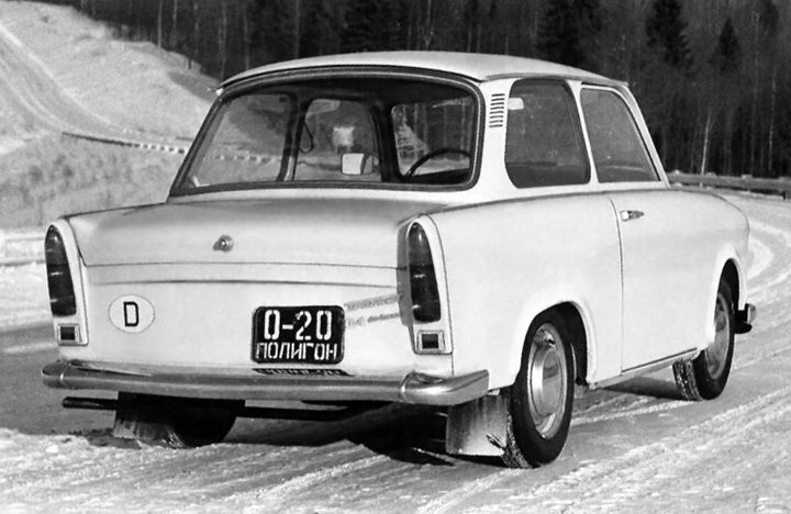 Trabant P 601, , 1963–1990, Sedan 2 door: Rear three-quarter view