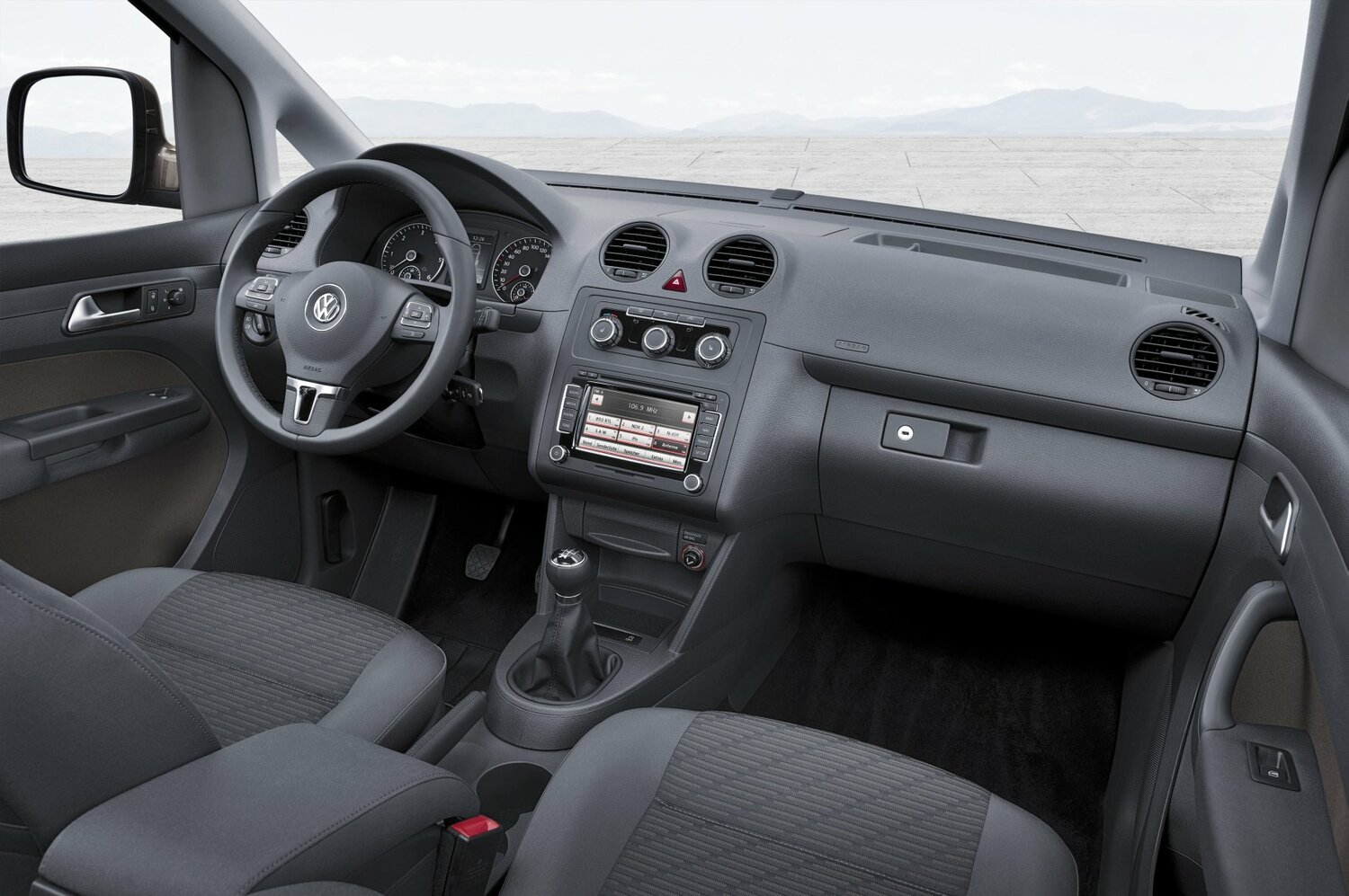 Volkswagen Caddy, III facelift, 2010–2015, Compact MPV: Front cabin