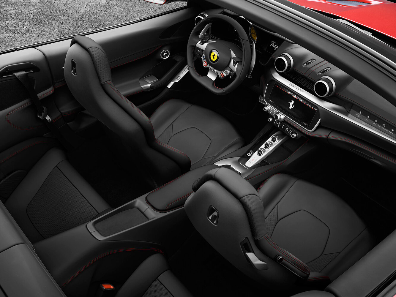 Ferrari Portofino, I Рестайлинг (M), 2020–2023, Кабриолет: Передняя часть салона