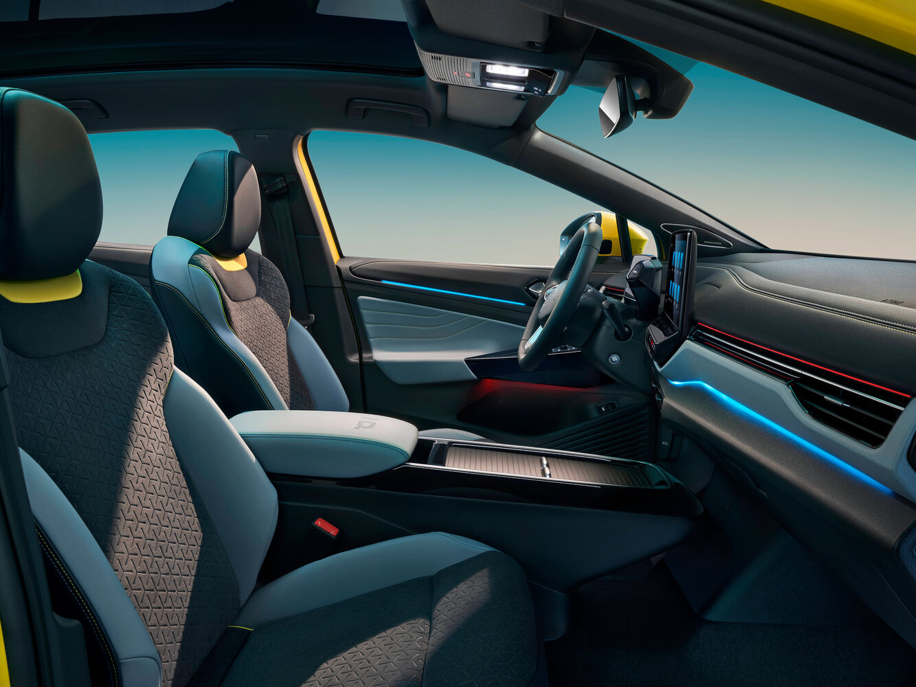 Volkswagen ID.4, , 2020–2026, Внедорожник 5 дв. X: Передняя часть салона