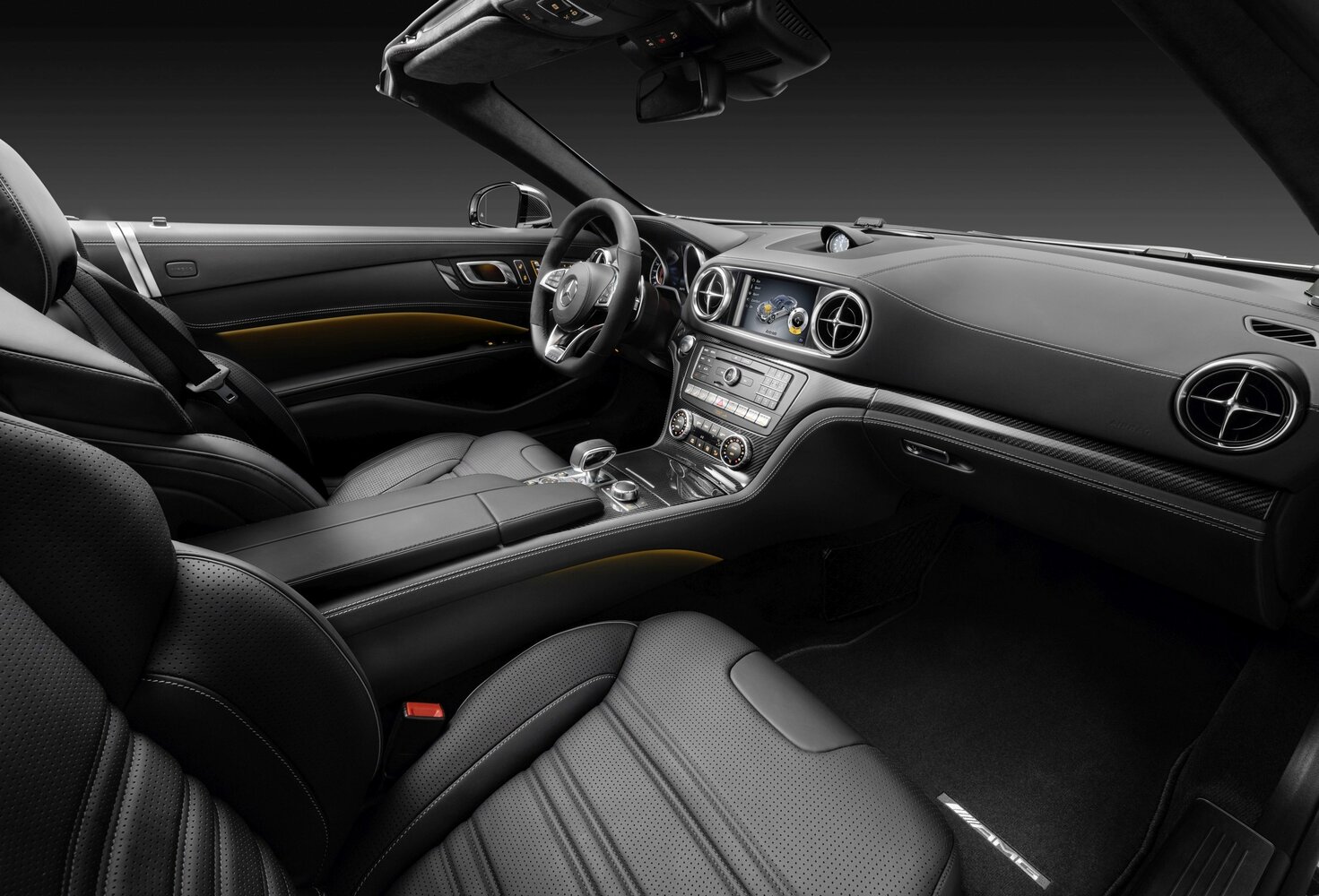 Mercedes-Benz SL-Класс AMG, III (R231) Рестайлинг, 2016–2019, Родстер: Передняя часть салона