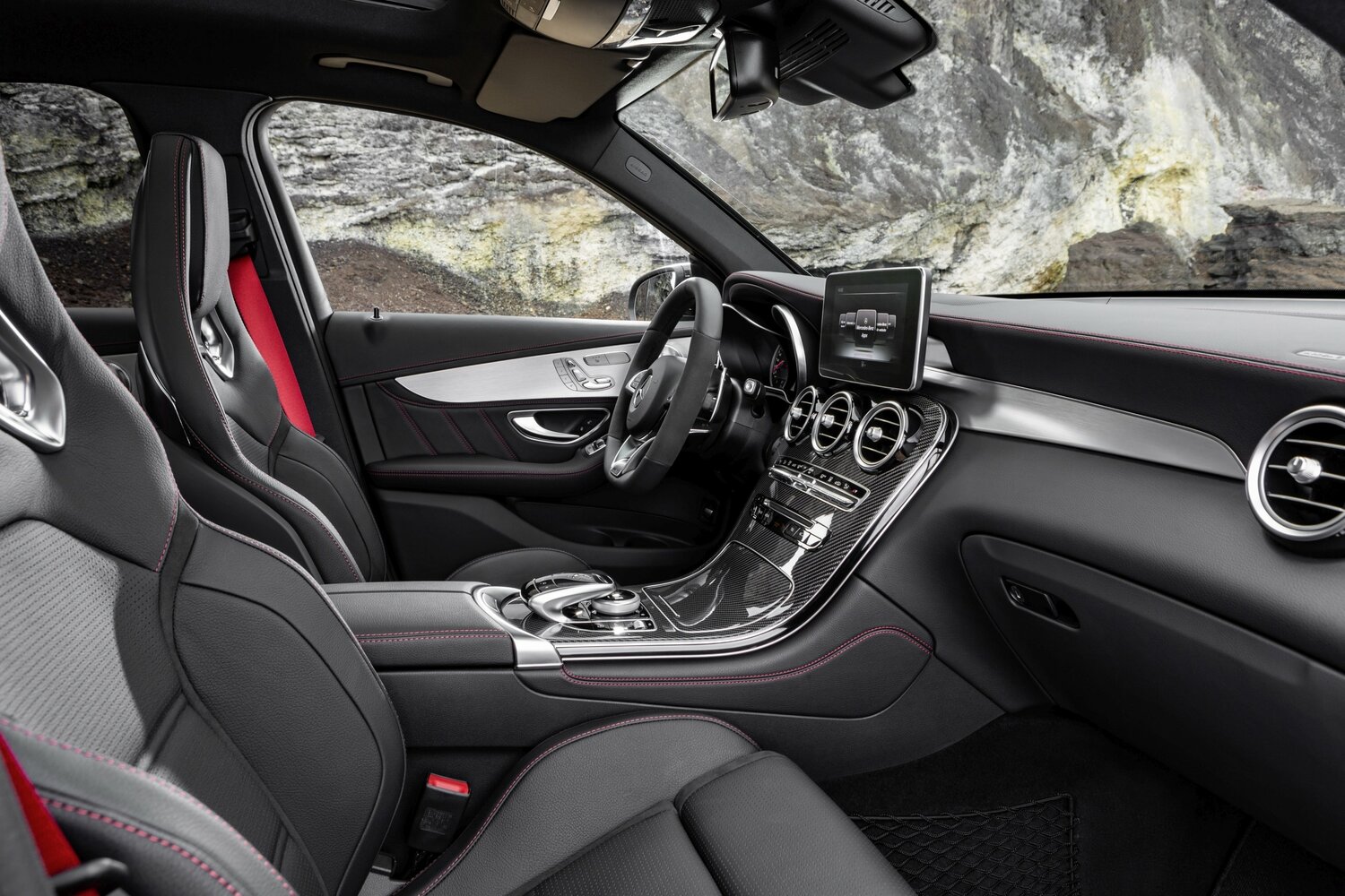Mercedes-Benz GLC AMG, I (X253), 2016–2019, Внедорожник 5 дв.: Передняя часть салона