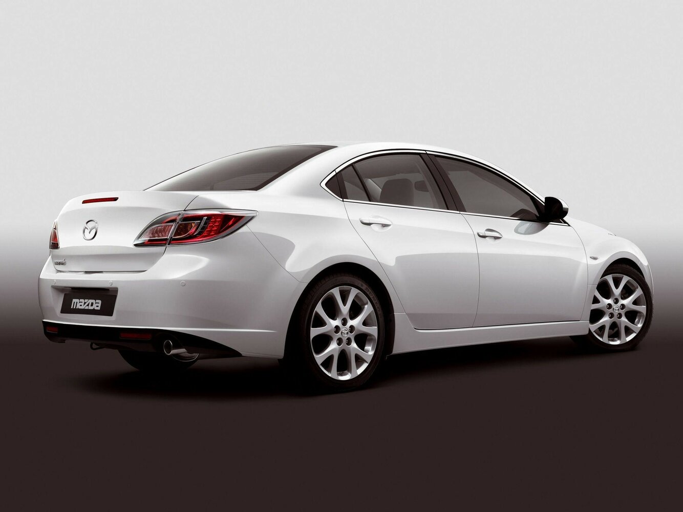 Mazda 6, II (GH), 2007–2009, Sedan: Rear three-quarter view