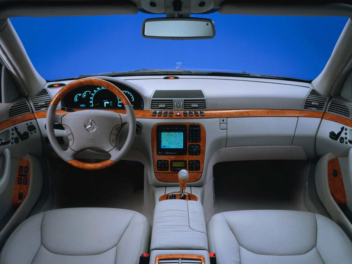 Mercedes-Benz S-Класс, IV (W220), 1998–2005, Седан Long: Передняя панель