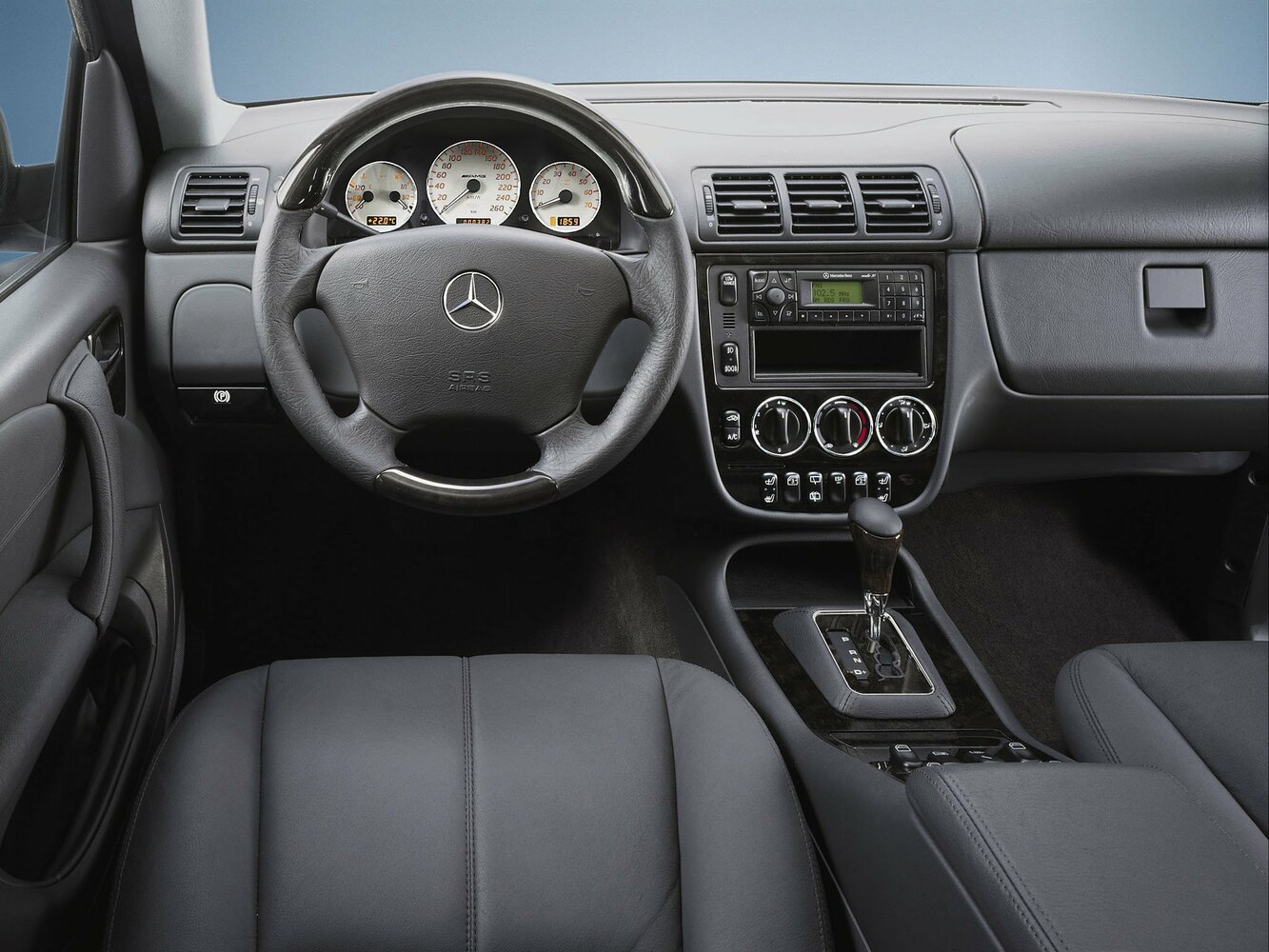 Mercedes-Benz M-Класс AMG, I (W163) Рестайлинг, 2001–2005, Внедорожник 5 дв.: Передняя часть салона