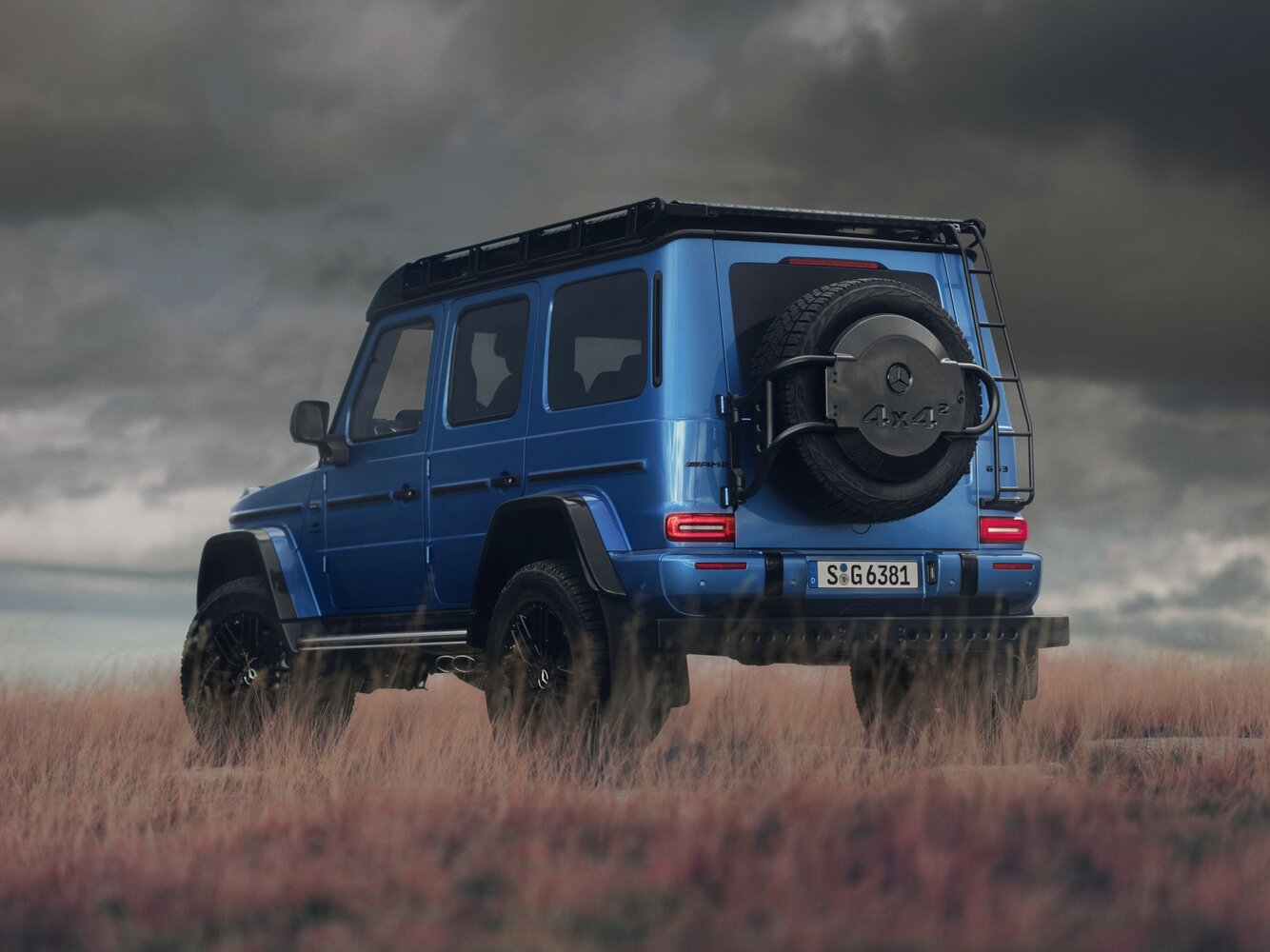 Mercedes-Benz G-Класс AMG, II (W463), 2018–2024, Внедорожник 5 дв. 4x4 Squared: Вид сзади в три четверти