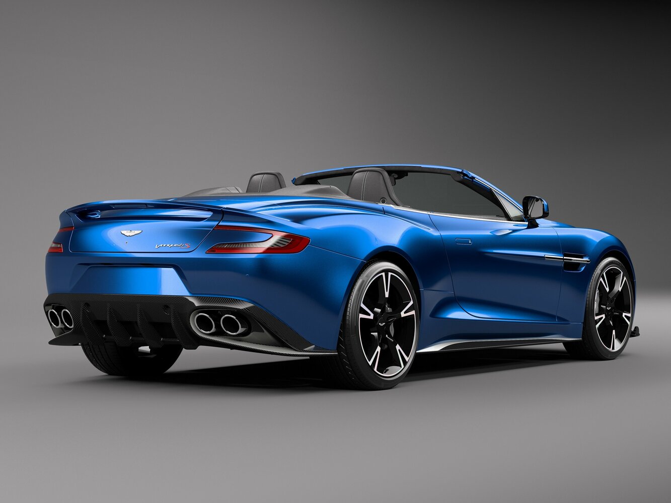 Aston Martin Vanquish, II, 2012–2018, Родстер Volante S: Rear three-quarter view