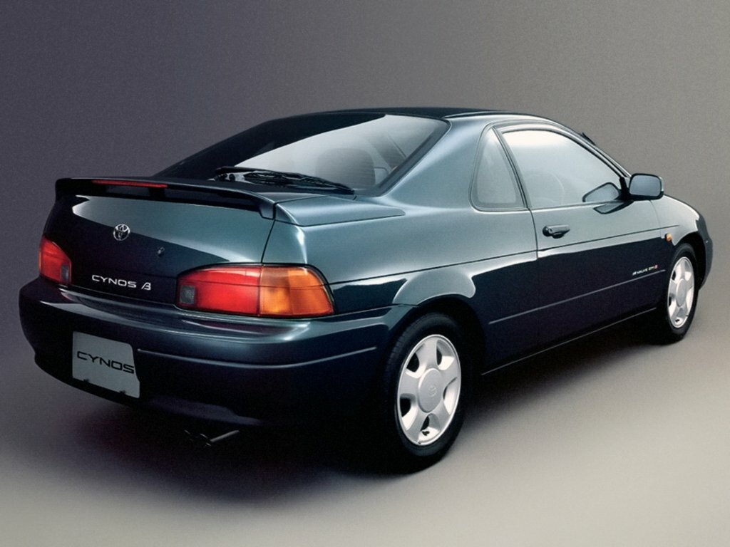 Toyota Cynos, I (L44), 1991–1995, Coupe: Rear three-quarter view