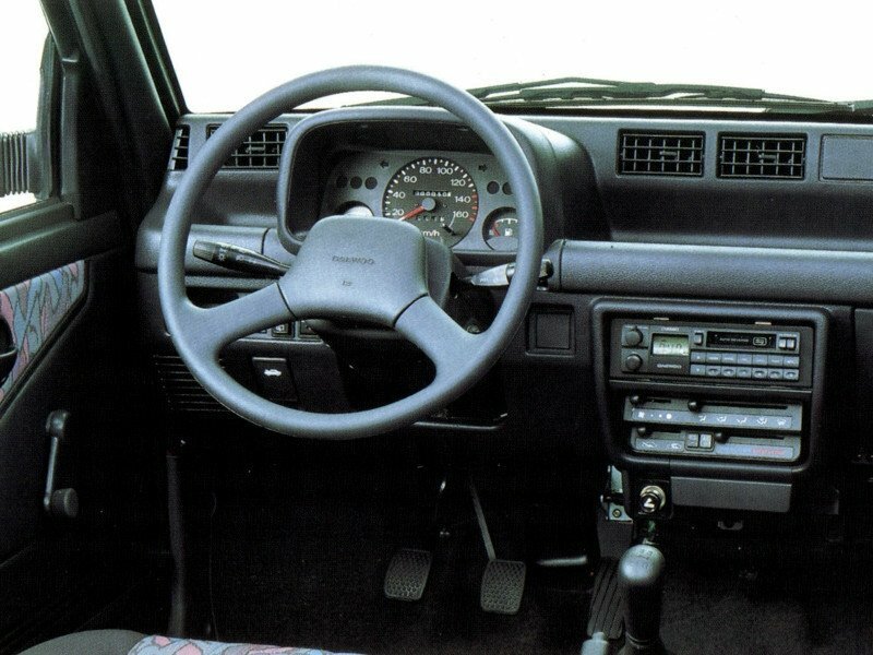 Daewoo Tico, , 1991–2001, Хэтчбек 5 дв.: Передняя часть салона