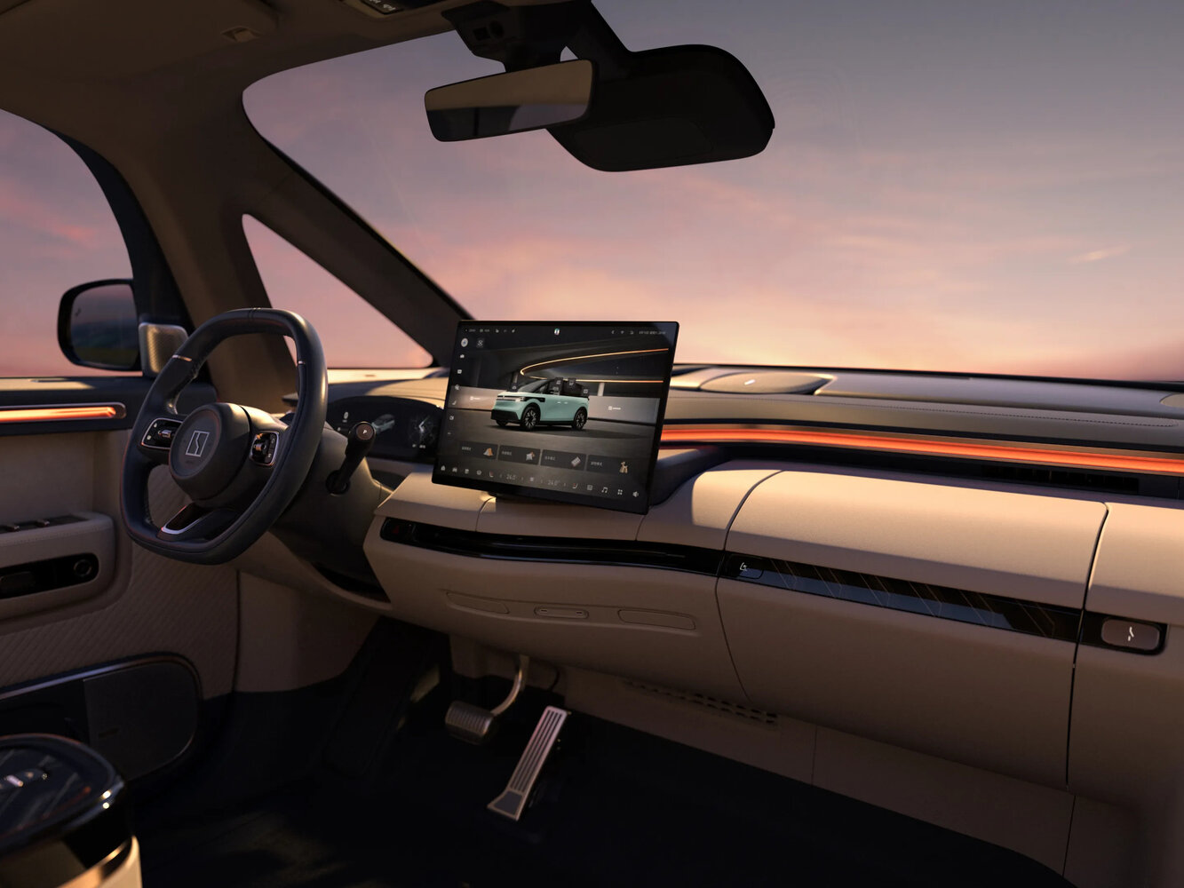 Zeekr Mix, , 2024–2026, Minivan: Front cabin