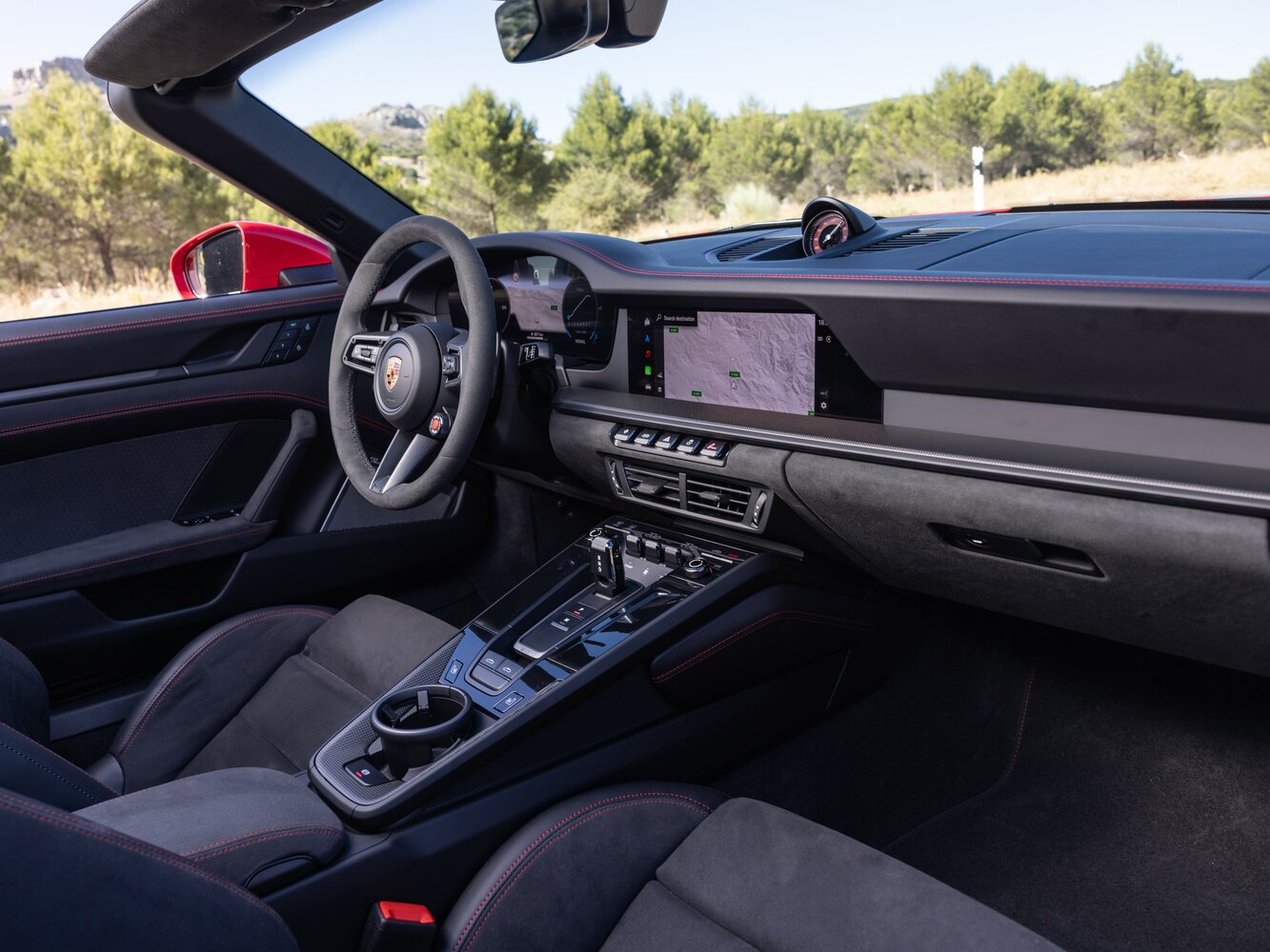 Porsche 911, VIII (992) Рестайлинг, 2024–2026, Тарга Targa: Передняя часть салона