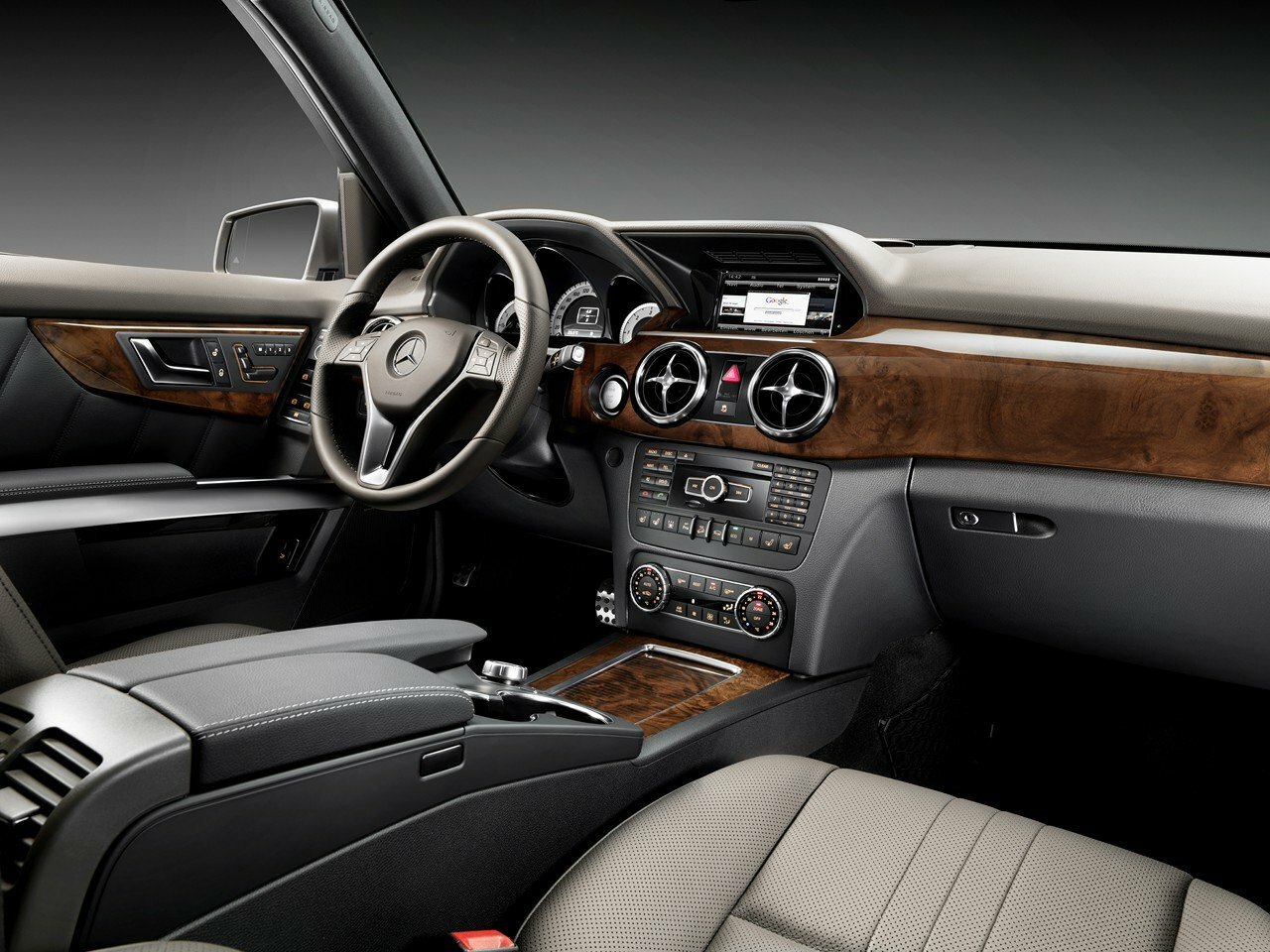 Mercedes-Benz GLK-Класс, I (X204) Рестайлинг, 2012–2015, Внедорожник 5 дв.: Передняя часть салона