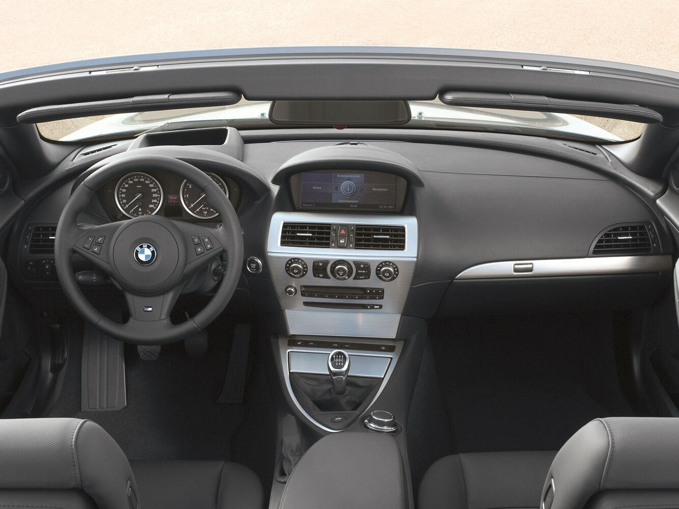 BMW 6 серии, II (E63/E64) Рестайлинг, 2007–2010, Кабриолет: Передняя панель
