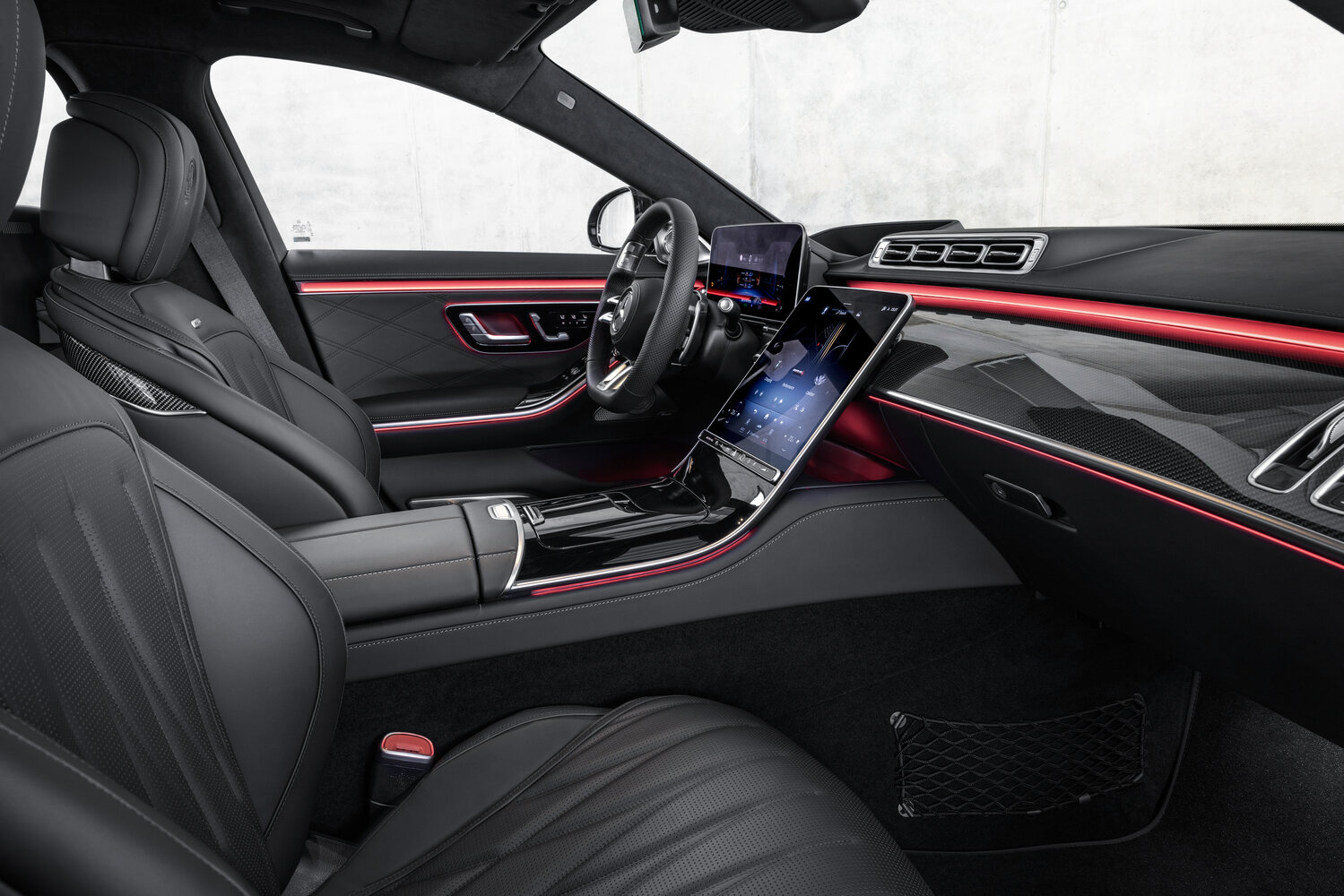 Mercedes-Benz S-Класс AMG, IV (W223), 2022–2026, Седан: Передняя часть салона