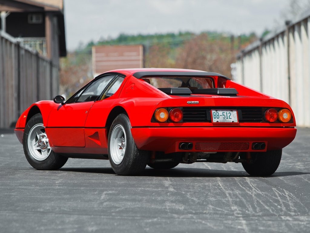Ferrari 512 BB, , 1976–1984, Купе: Вид сзади в три четверти