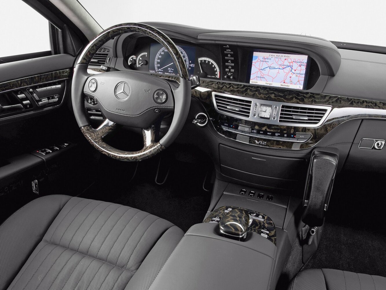 Mercedes-Benz S-Класс, V (W221), 2005–2009, Лимузин Pullman: Передняя часть салона