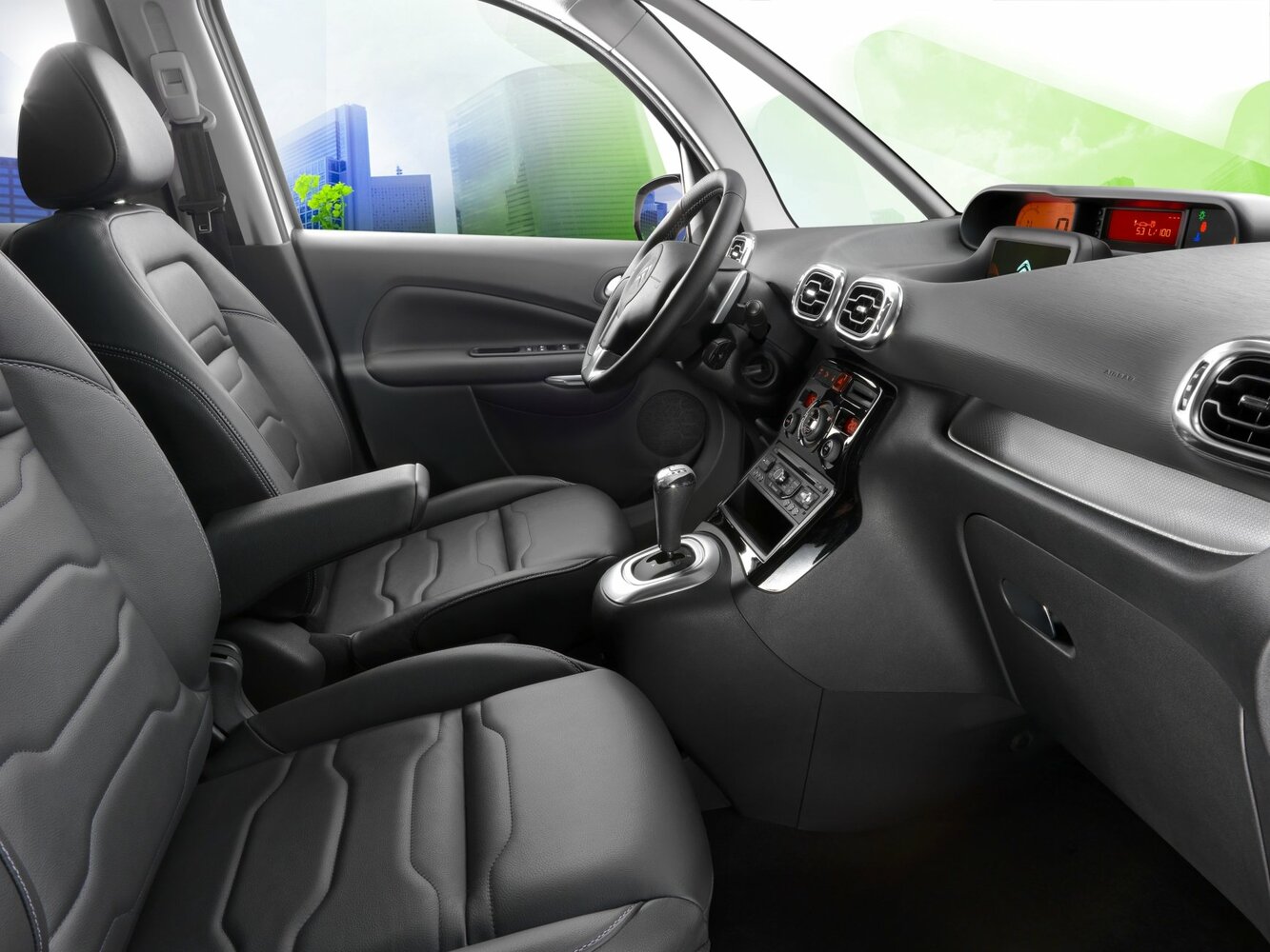 Citroen C3 Picasso, I Рестайлинг, 2012–2017, Компактвэн: Передняя часть салона