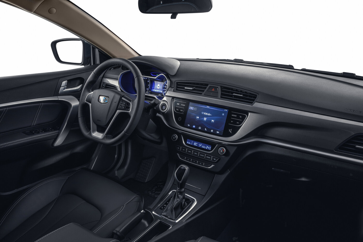 Geely Emgrand 7, I Рестайлинг, 2018–2020, Седан: Передняя часть салона