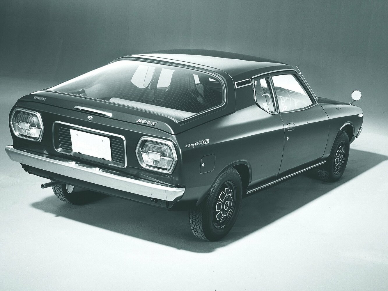 Datsun Cherry, II, 1974–1978, Coupe: Rear three-quarter view