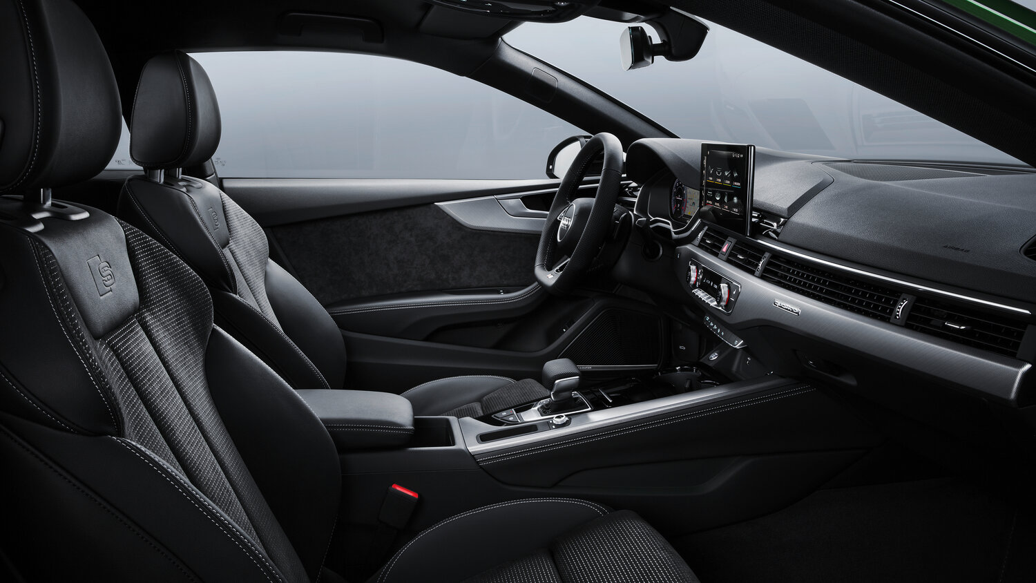 Audi A5, II (F5) Рестайлинг, 2019–2025, Купе: Передняя часть салона