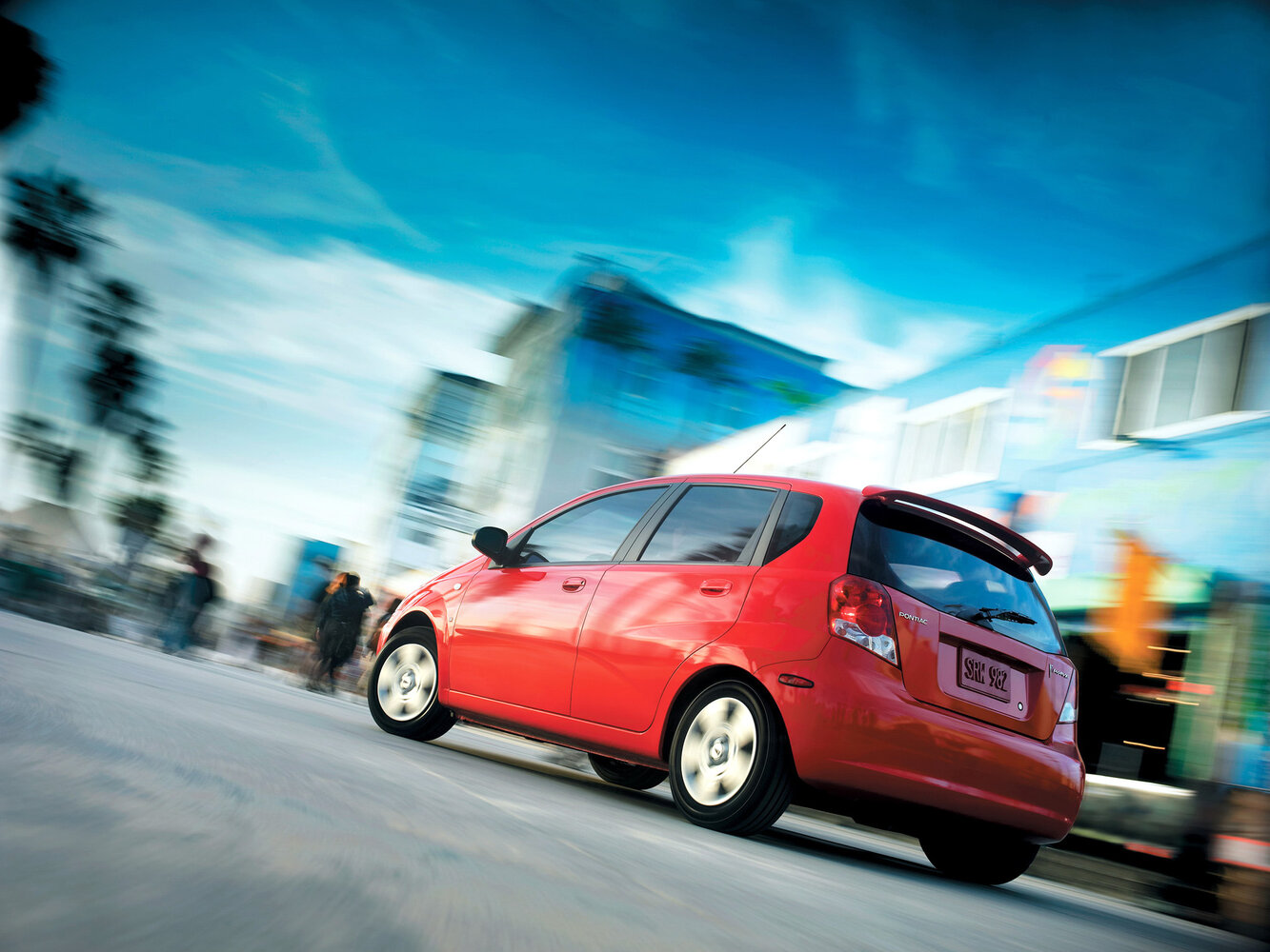 Pontiac Wave, T250, 2006–2009, Хэтчбек 5 дв.: Вид сзади в три четверти