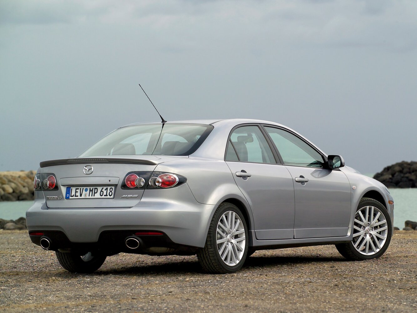 Mazda 6 MPS, , 2005–2008, Sedan: Rear three-quarter view