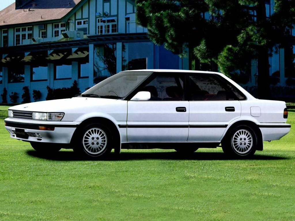 Toyota Sprinter, VI (E90), 1987–1991, Sedan: Side view