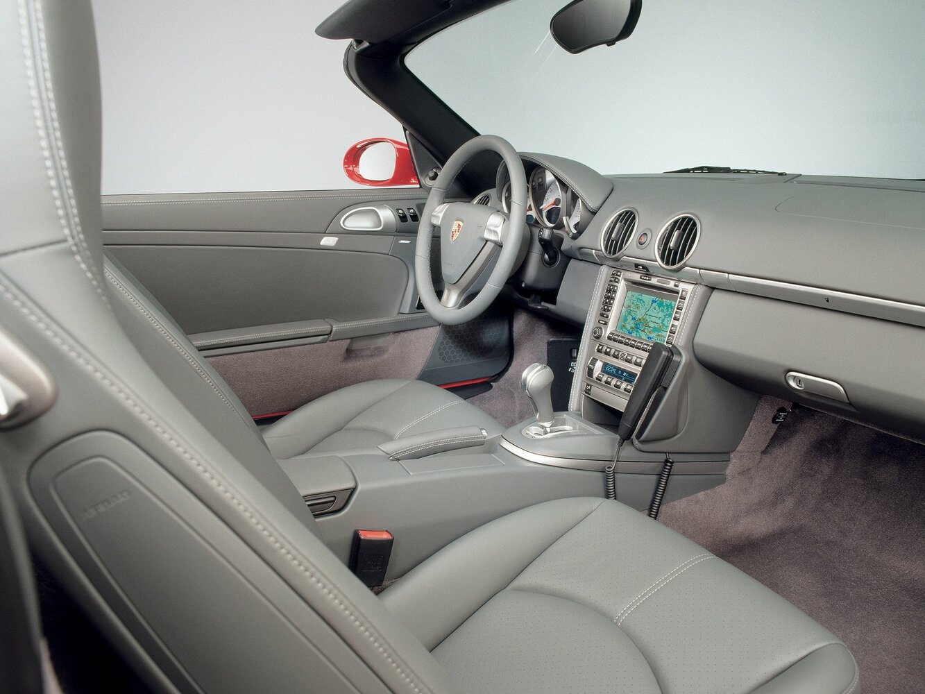 Porsche Boxster, II (987), 2004–2006, Родстер: Передняя часть салона