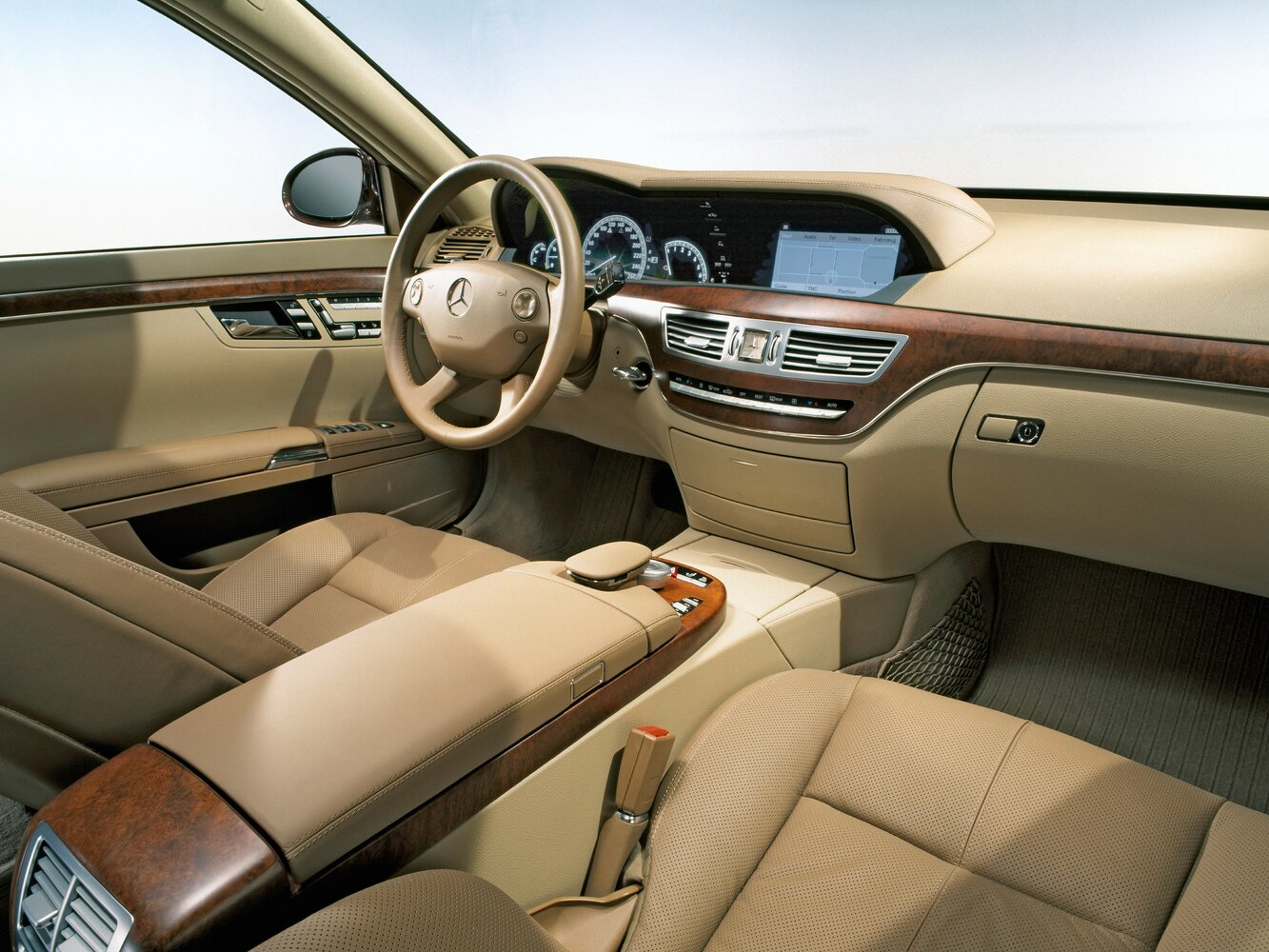 Mercedes-Benz S-Класс, V (W221), 2005–2009, Седан: Передняя часть салона