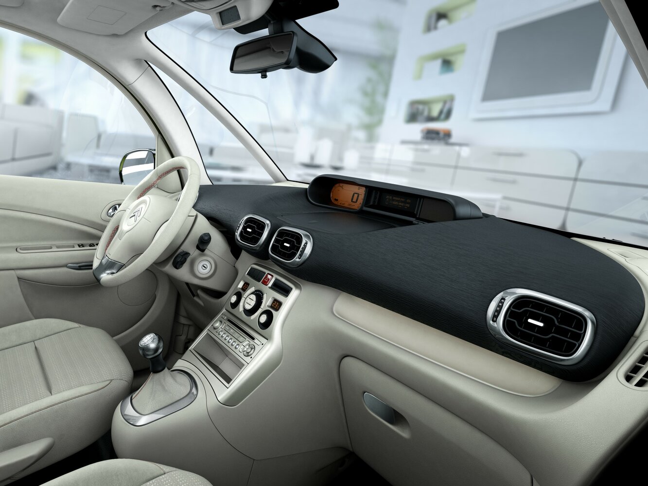 Citroen C3 Picasso, I, 2008–2012, Компактвэн: Передняя часть салона