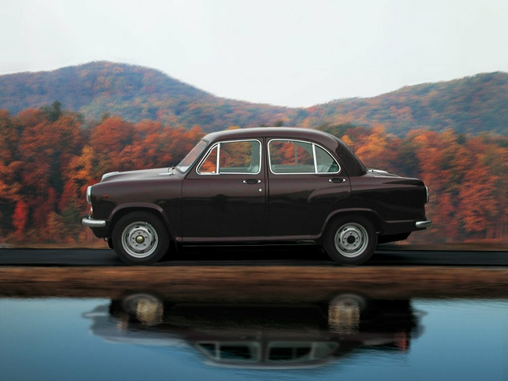 Hindustan Ambassador, , 1979–2014, Седан: Вид сбоку