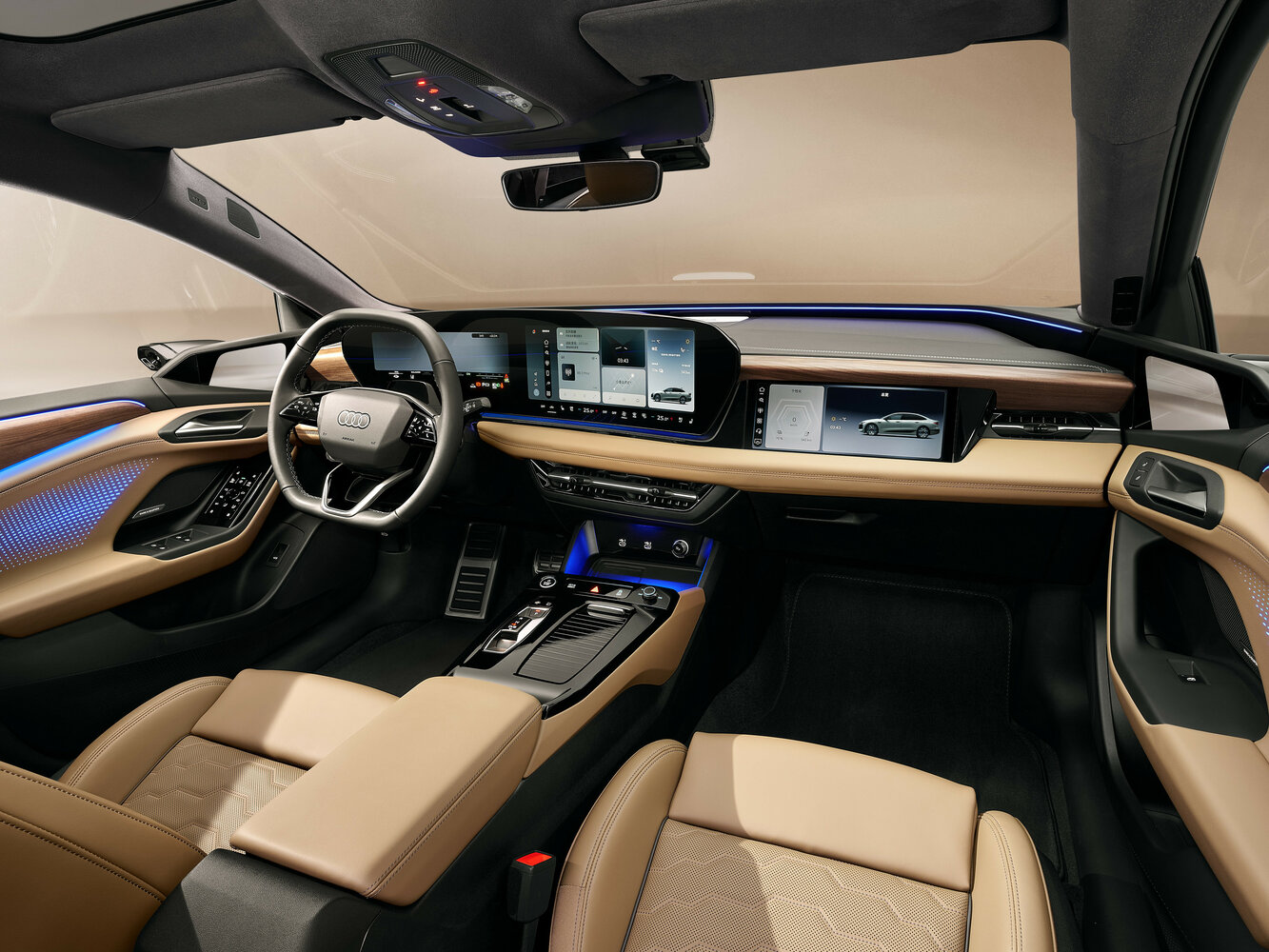 Audi A6 e-tron, , 2024–2026, Седан L: Передняя панель
