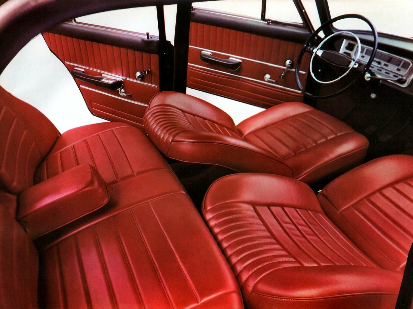 FSO 125p, , 1967–1992, Седан: Передняя часть салона