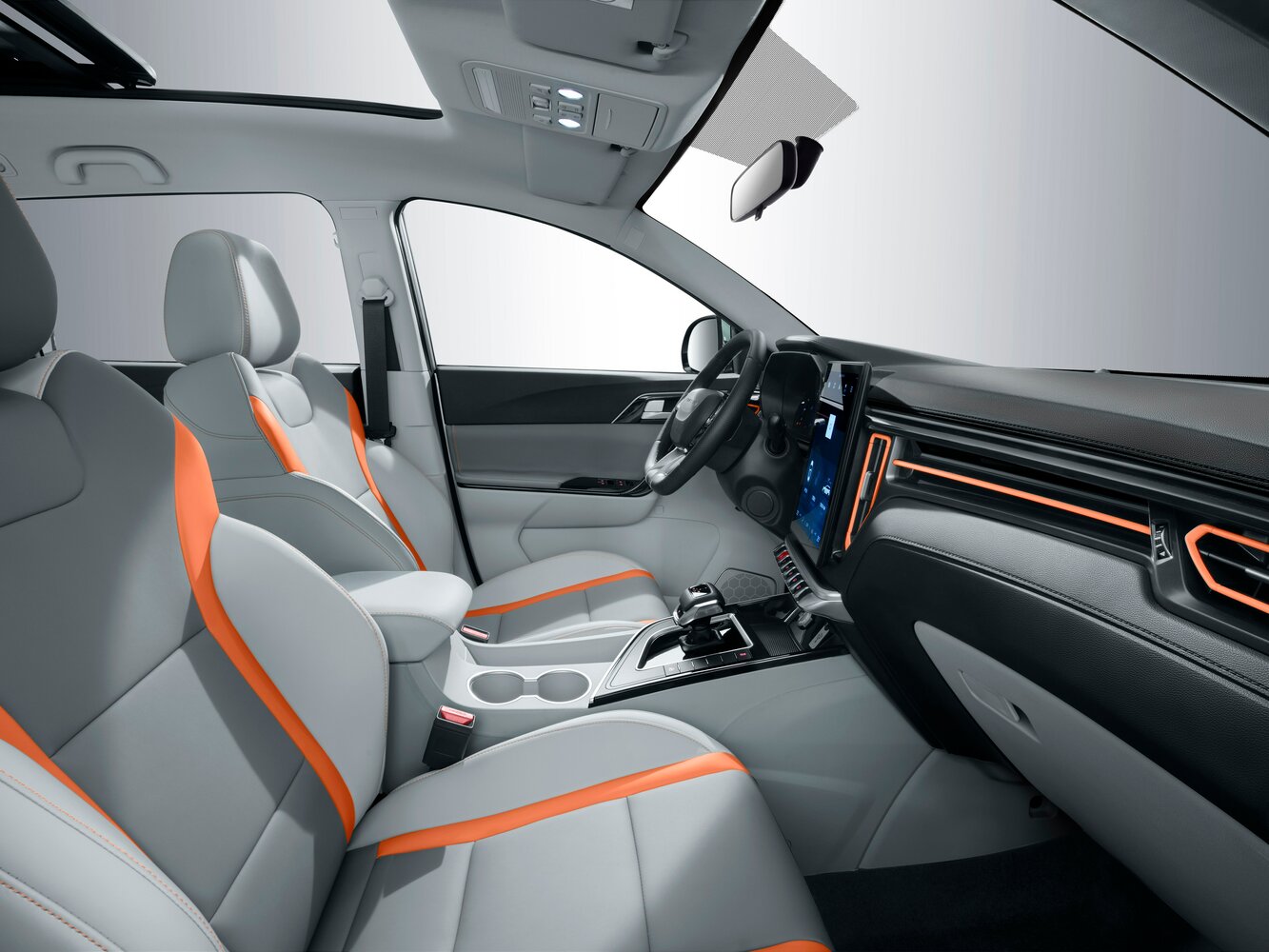 Forthing T5, I facelift 2, 2022–2026, SUV 5 door 7-seater: Front cabin