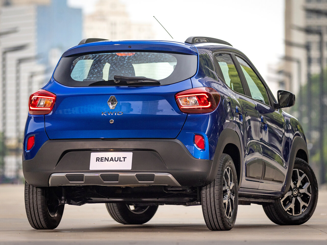 Renault KWID, I Рестайлинг, 2019–2026, Хэтчбек 5 дв.: Вид сзади в три четверти