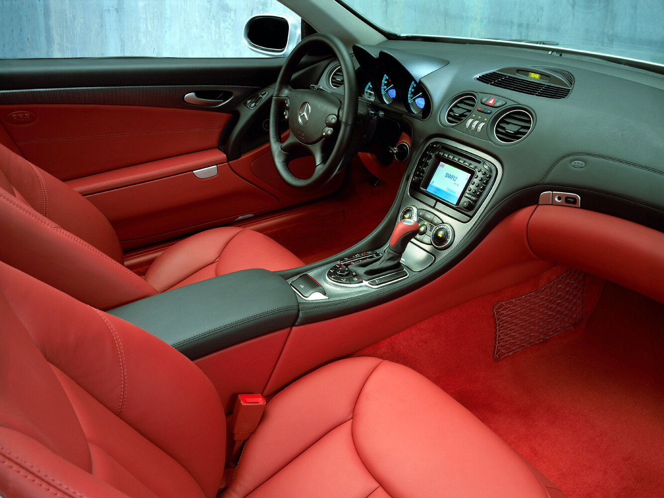 Mercedes-Benz SL-Класс AMG, II (R230), 2002–2006, Родстер: Передняя часть салона
