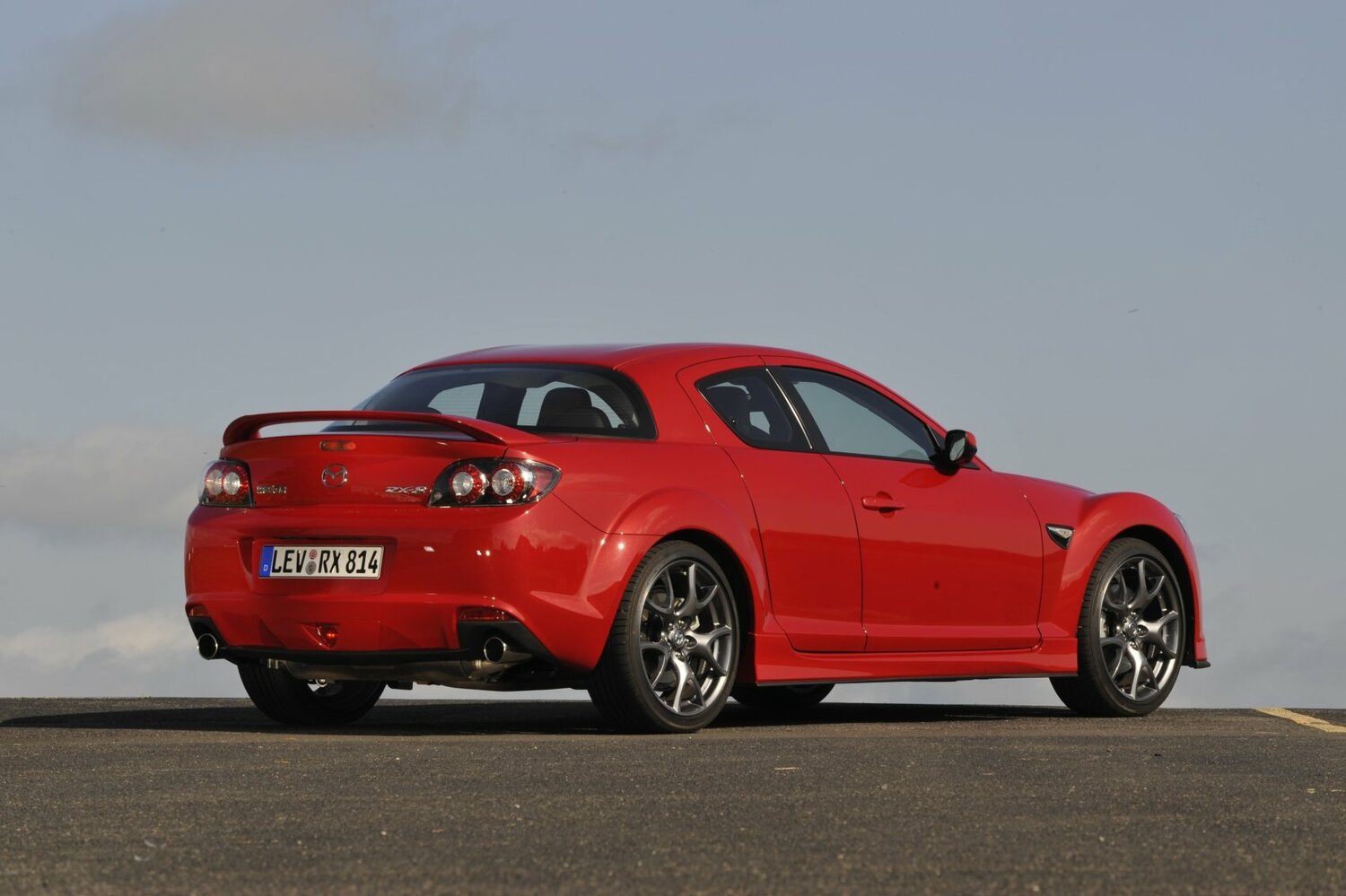 Mazda RX-8, I facelift, 2008–2012, Coupe: Rear three-quarter view