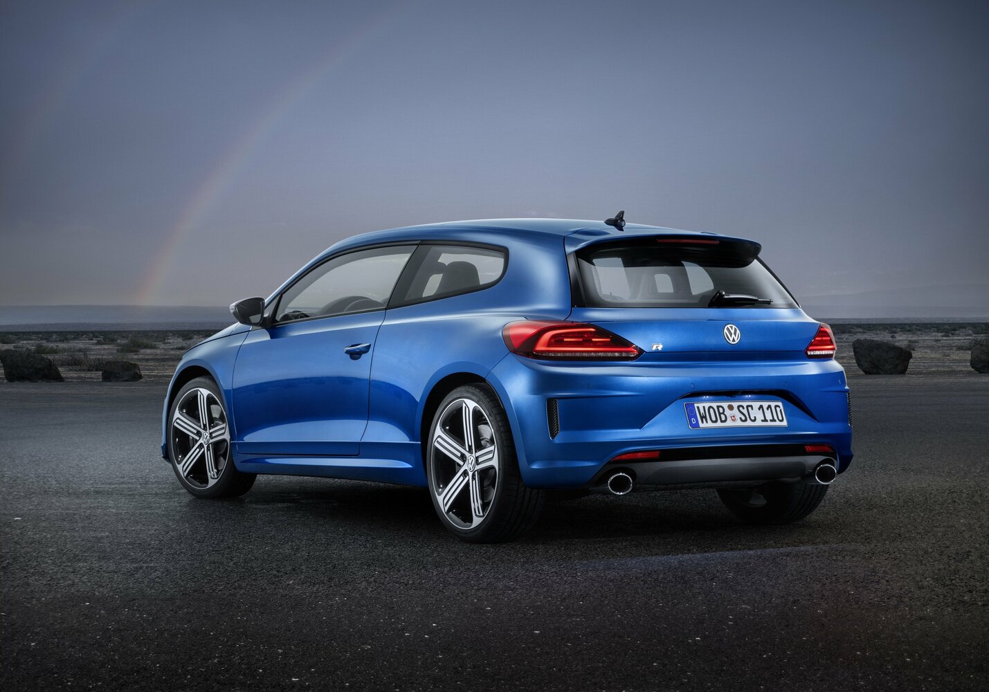 Volkswagen Scirocco R, I Рестайлинг, 2014–2017, Хэтчбек 3 дв.: Вид сзади в три четверти