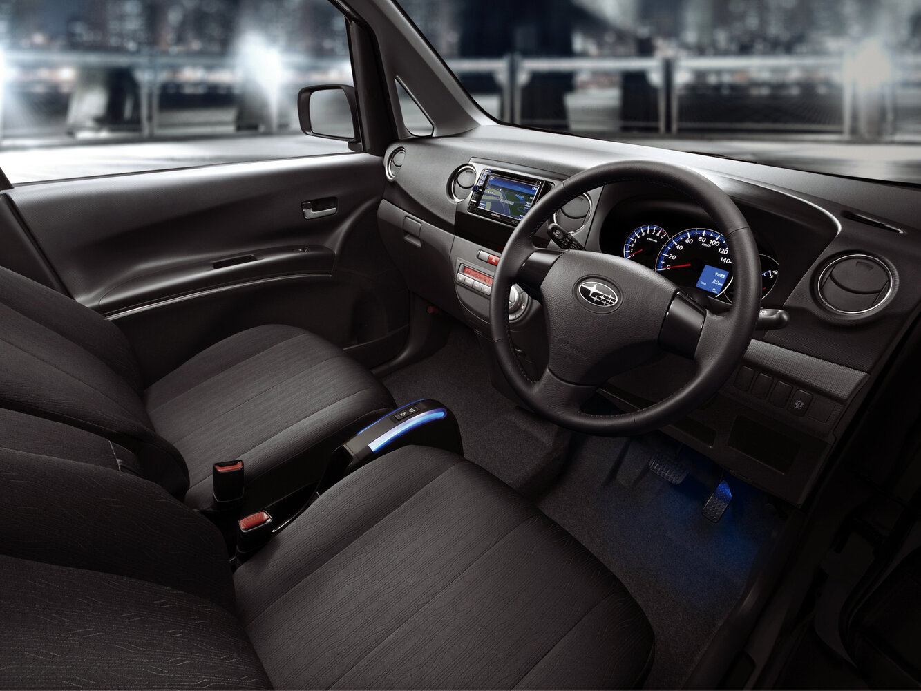 Subaru Lucra, , 2010–2015, Hatchback 5 door: Front cabin