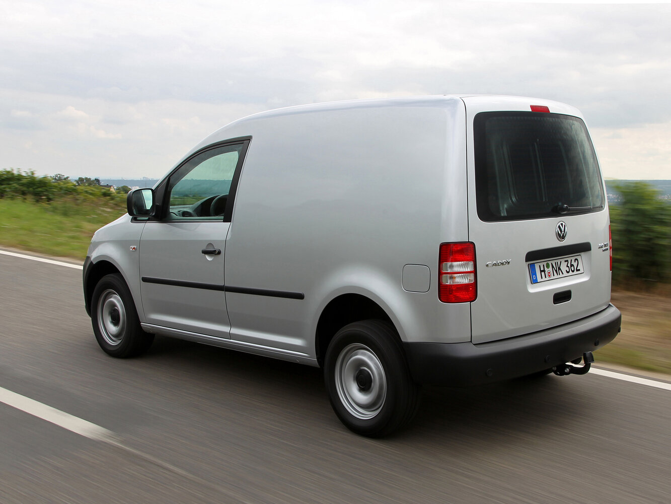 Volkswagen Caddy, III facelift, 2010–2015, Van Kasten: Rear three-quarter view