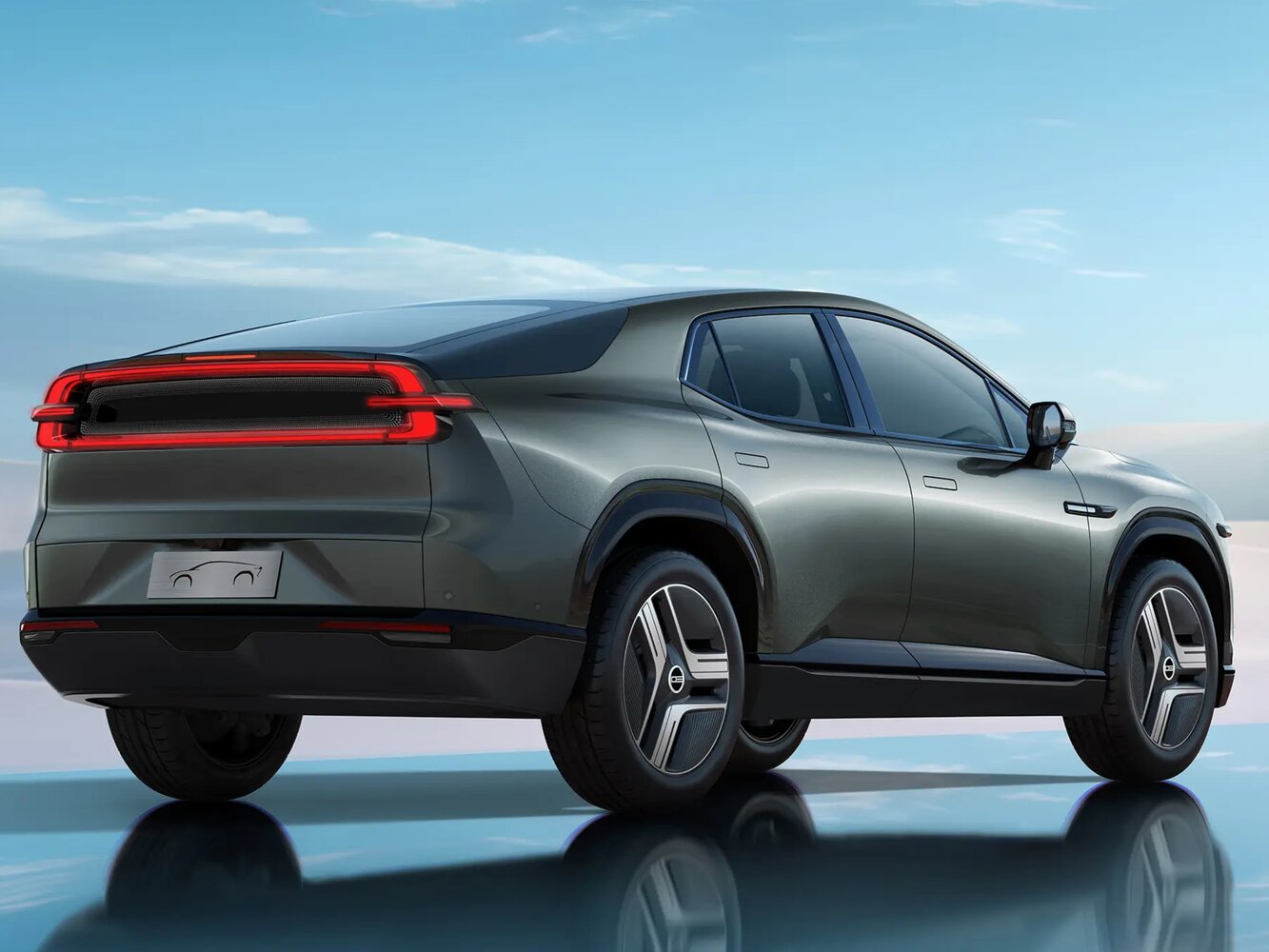 Changan Qiyuan E07, , 2024–2026, SUV 5 door: Rear three-quarter view
