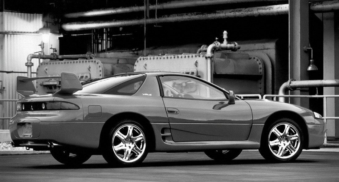 Mitsubishi 3000 GT, II Рестайлинг, 1998–2001, Купе: Вид сзади в три четверти